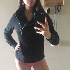 Vans Black Pullover Zip-up Hoodie